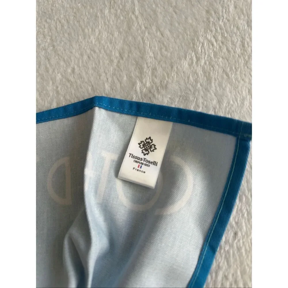 Tissus Toselli Cote d’Azur French Riviera Tea Towel Cotton Made in France Beach
